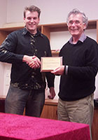 Mick Peck the Magician with SCMC Patron Richard Webster